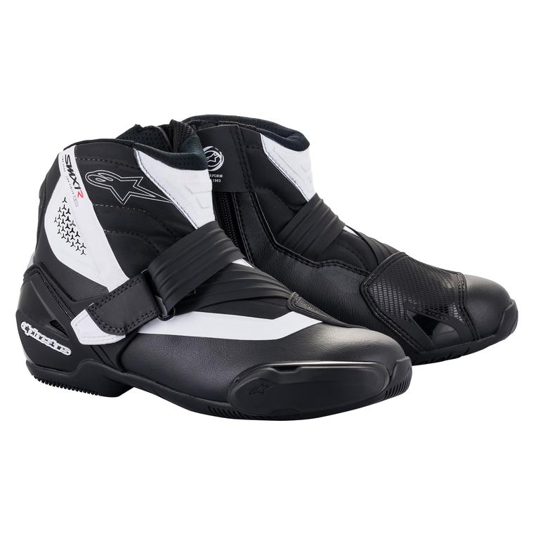 Image of Alpinestars SMX-1 R V2 Black White Shoes Size 38 ID 8059175346293