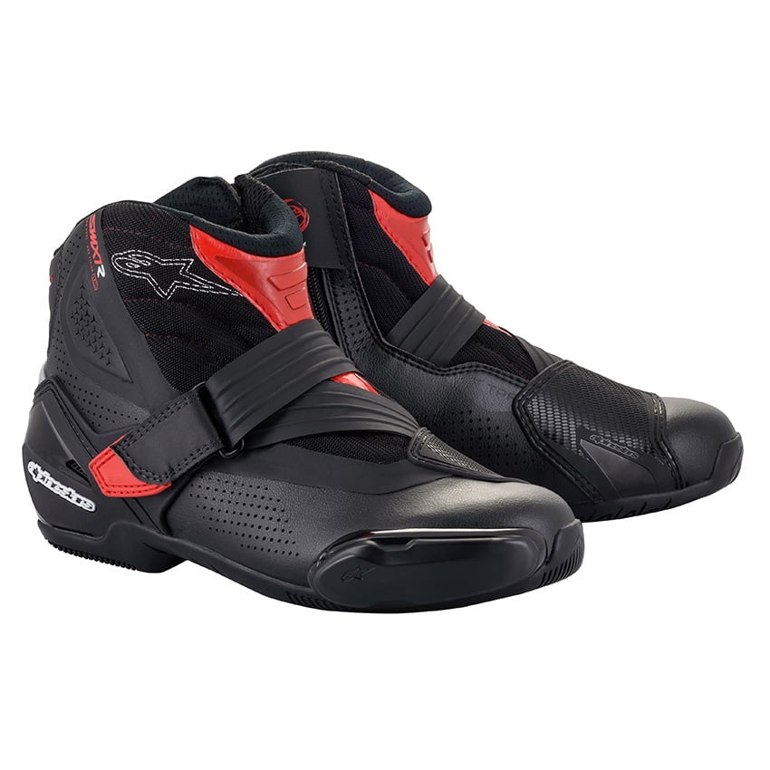 Image of Alpinestars SMX-1 R V2 Vented Schwarz Rot Schuhe Größe 47