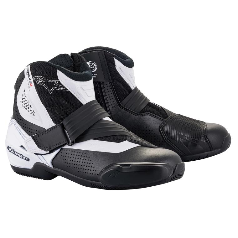 Image of Alpinestars SMX-1 R V2 Vented Schwarz Weiß Schuhe Größe 43