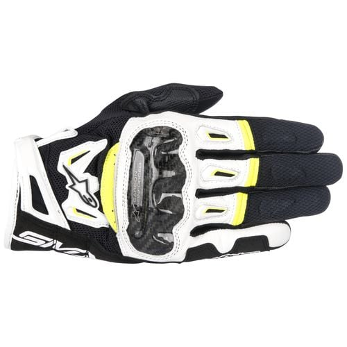 Image of Alpinestars SMX-2 Air Carbon V2 Black White Yellow Size 3XL ID 8021506616955