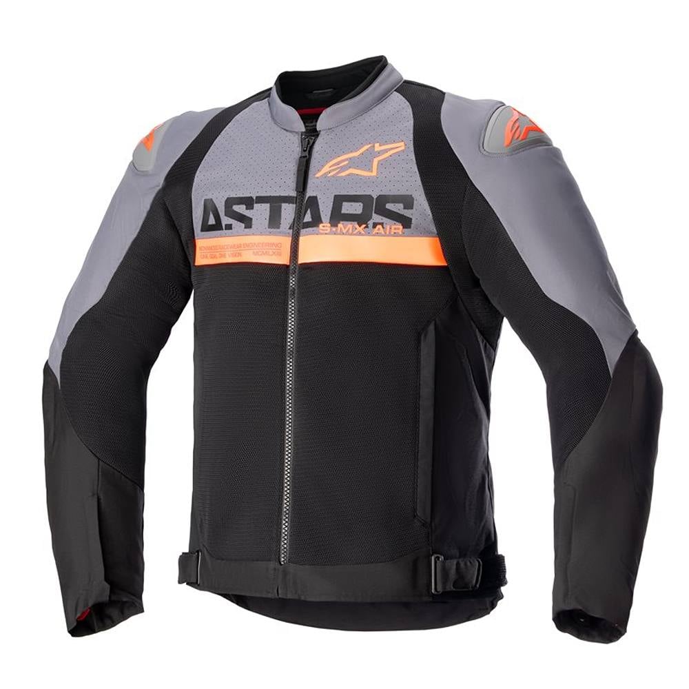 Image of Alpinestars SMX Air Jacket Dark Grey Black Orange Fluo Size 2XL EN