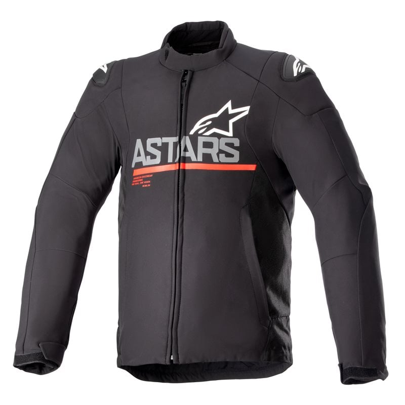Image of Alpinestars SMX Waterproof Jacket Black Dark Gray Bright Red Size 2XL EN