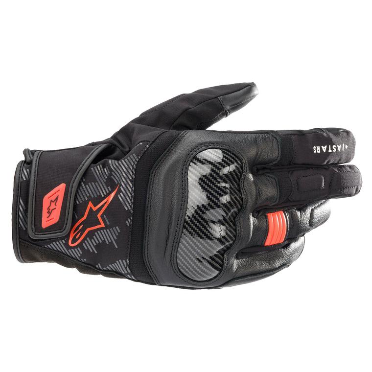 Image of Alpinestars SMX Z Drystar Black Red Fluo Talla M