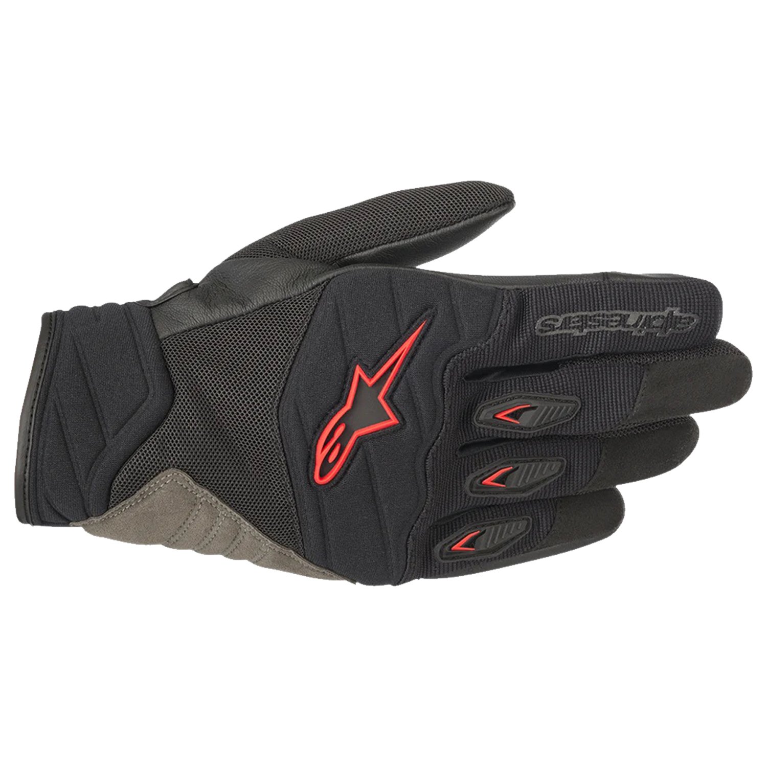 Image of Alpinestars Shore Schwarz Rot Handschuhe Größe 2XL