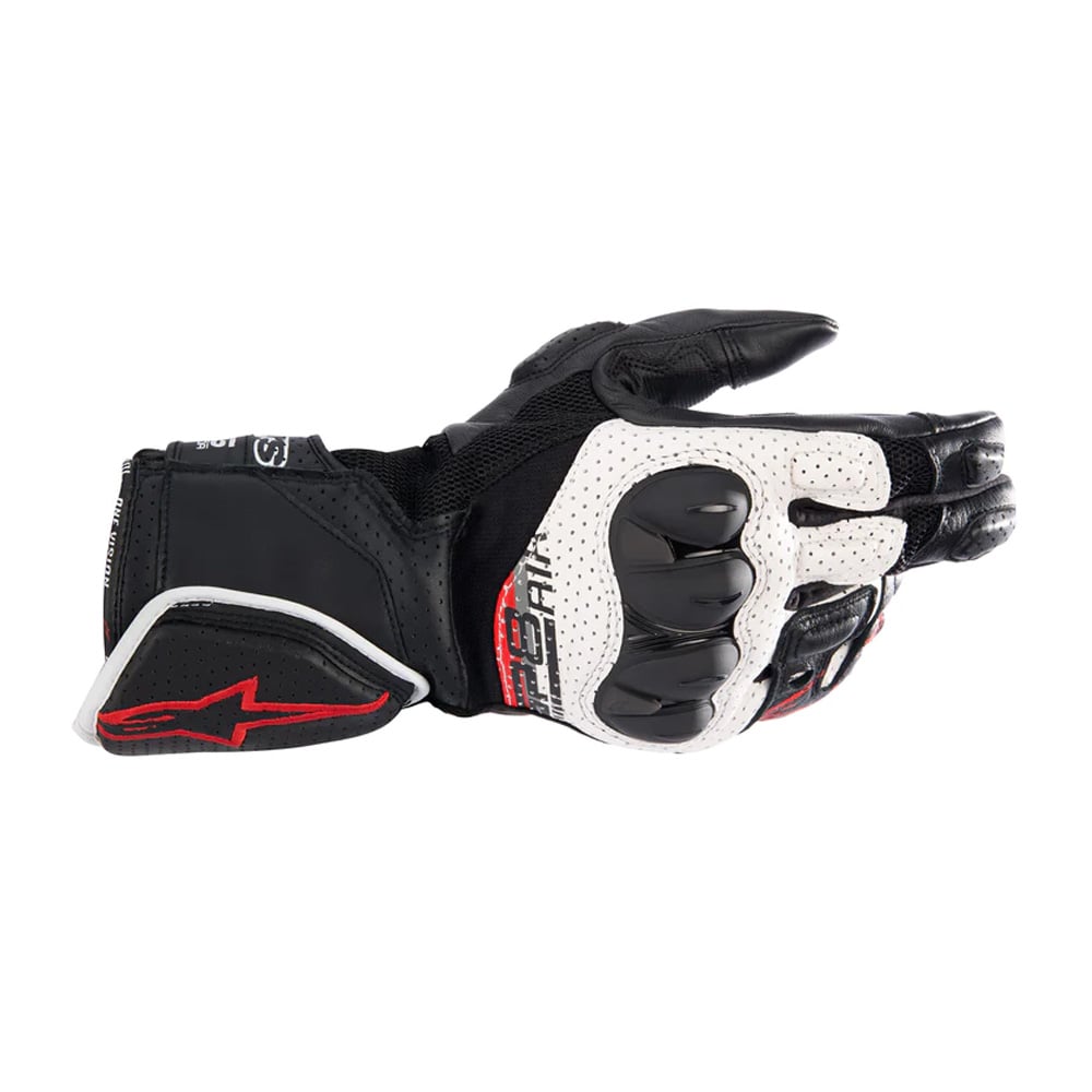 Image of Alpinestars Sp-8 V3 Air Gloves Black White Bright Red Size 2XL EN