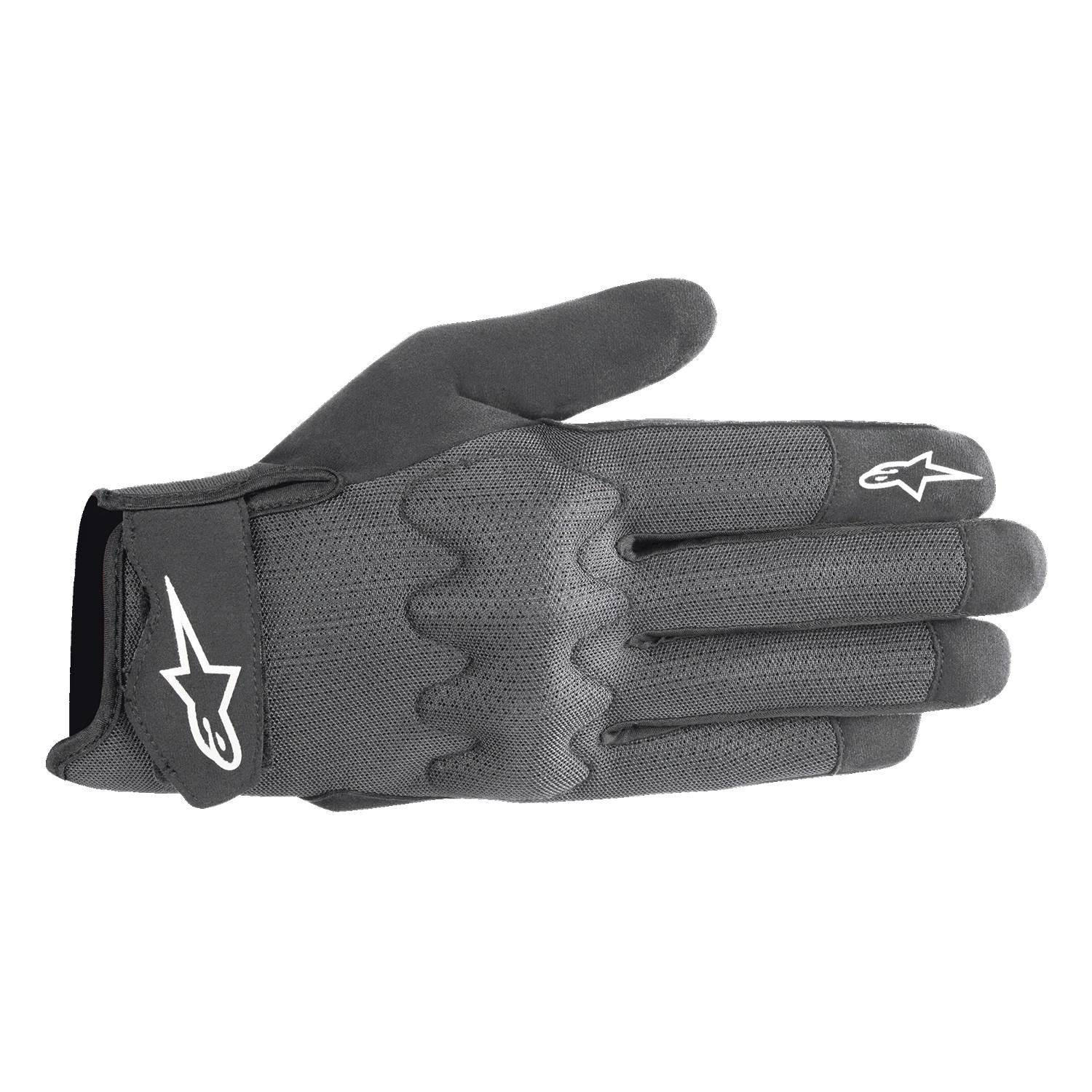 Image of Alpinestars Stated Air Gloves Black Silver Size M ID 8059347168654