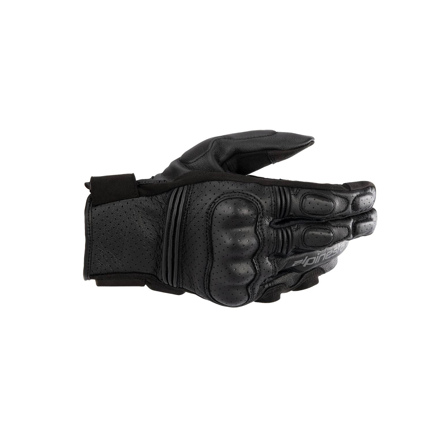 Image of Alpinestars Stella Phenom Leather Gloves Black Black Talla XL