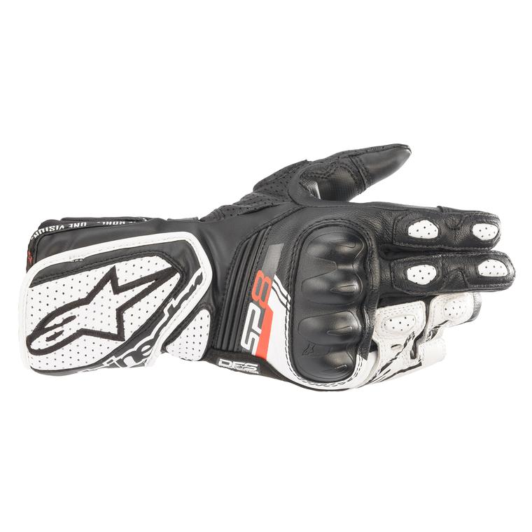 Image of Alpinestars Stella SP-8 V3 Schwarz Weiß Handschuhe Größe M