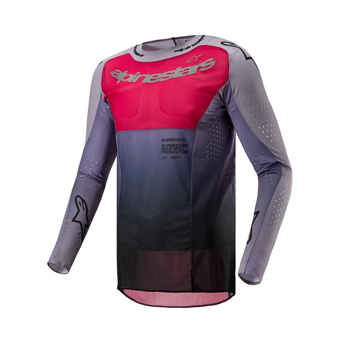 Image of Alpinestars Supertech Dade Jersey Iron Red Berry Taille L