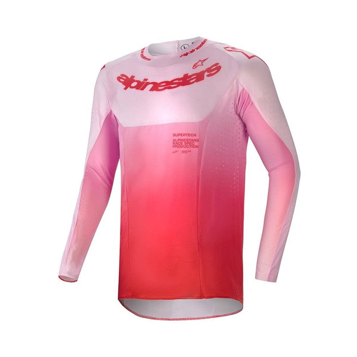 Image of Alpinestars Supertech Dade Jersey Red Berry Lilac Size XL ID 8059347268958