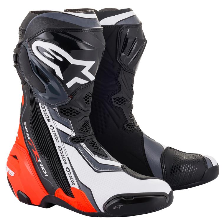 Image of Alpinestars Supertech R Black Red Fluo White Gray Size 46 ID 8059175376566