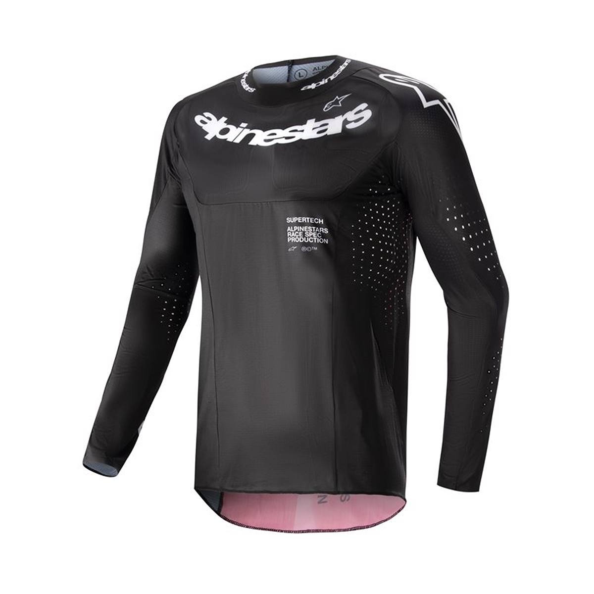 Image of Alpinestars Supertech Ward Jersey Black Red Berry Talla M