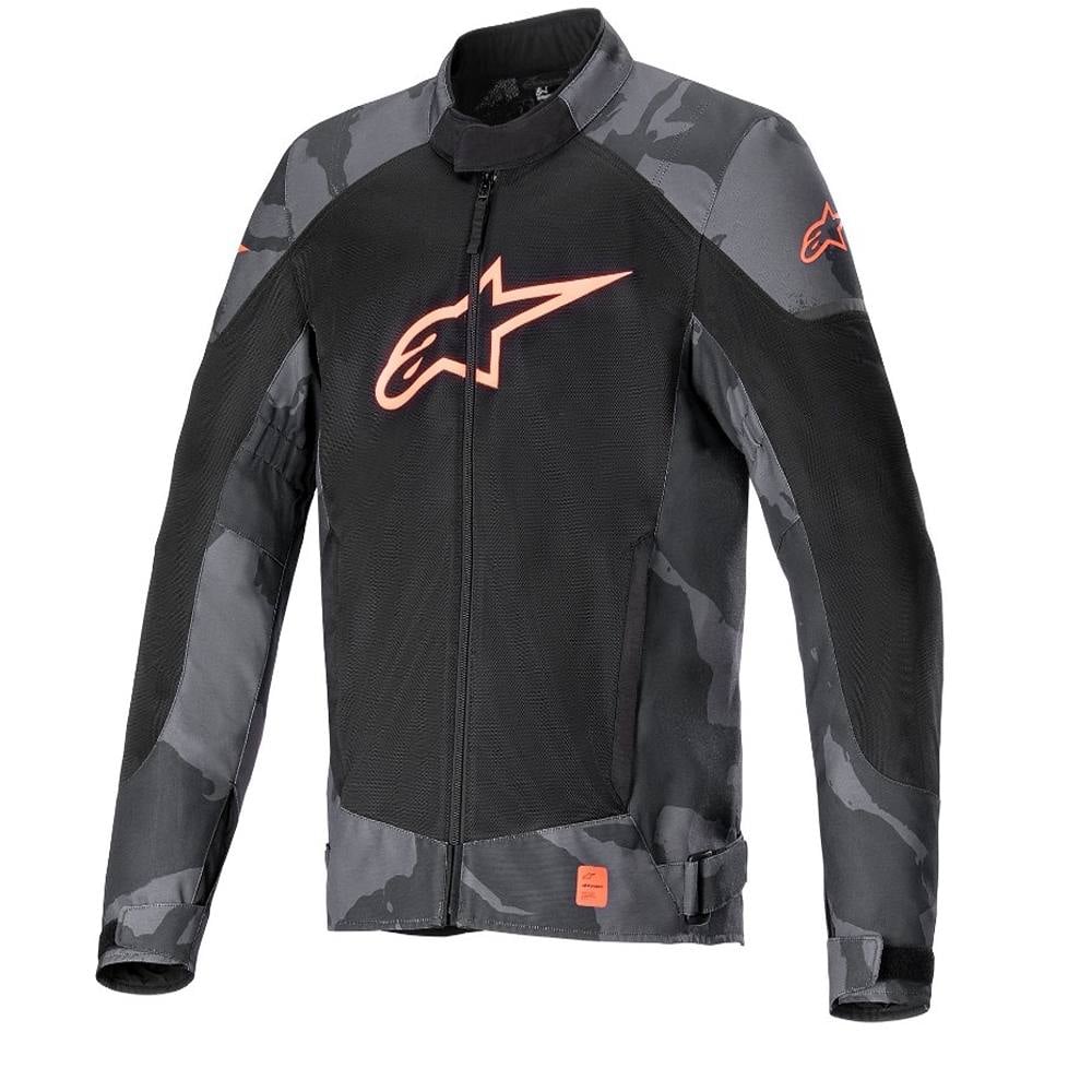 Image of Alpinestars T-SP X Superair Jacket Gray Camo Red Fluo Size 2XL ID 8059347312774
