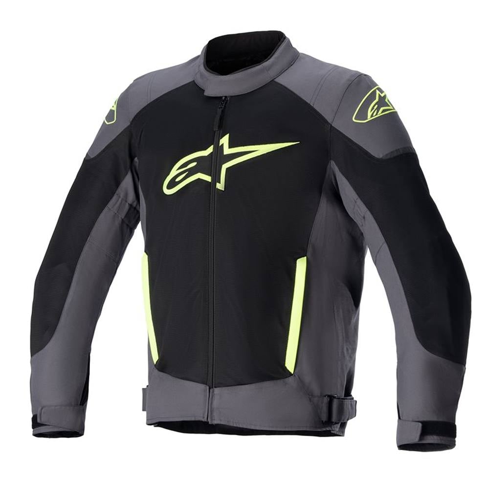 Image of Alpinestars T-SP X Superair Jacket Tar Gray Black Yellow Fluo Taille S