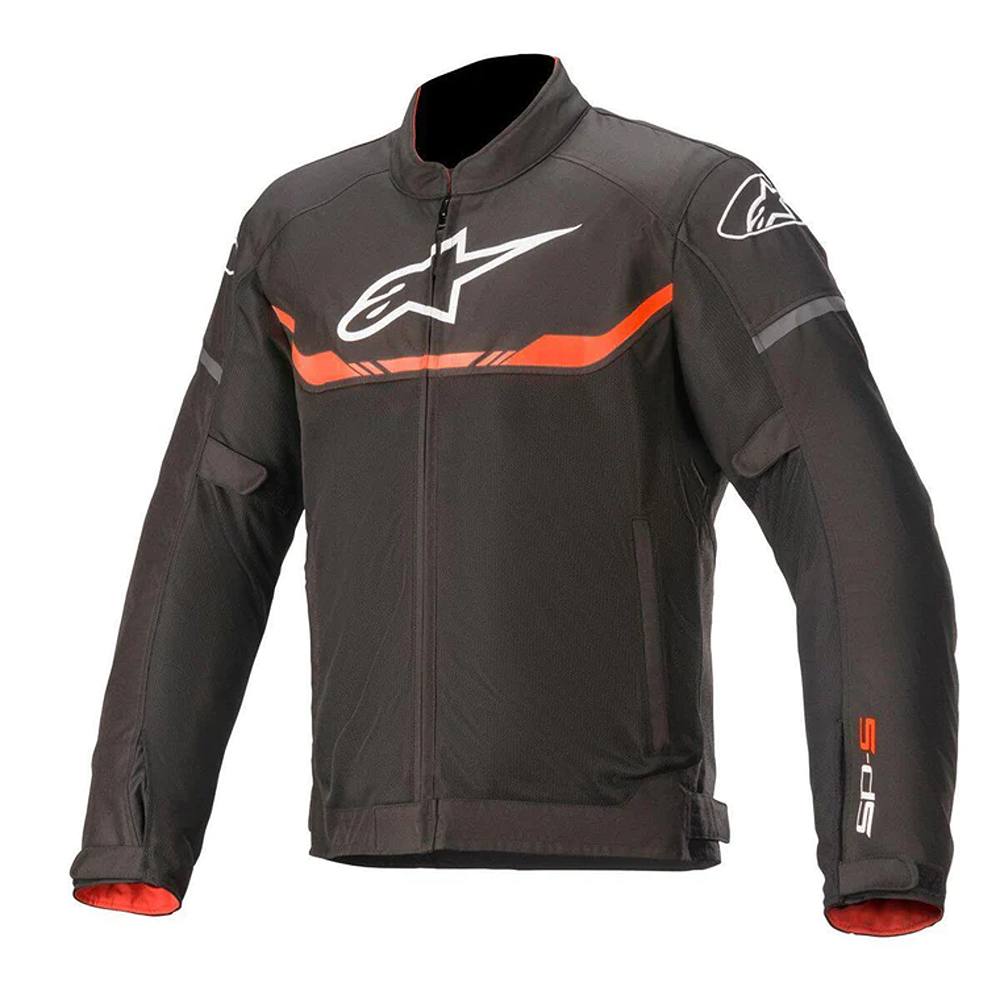 Image of Alpinestars T-SPS Air Jacket Black Red Fluo Size M ID 8059175195419