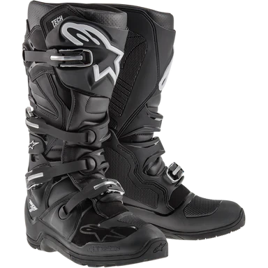Image of Alpinestars Tech 3 Enduro Waterproof Boots Black White Size US 10 ID 8059347259536
