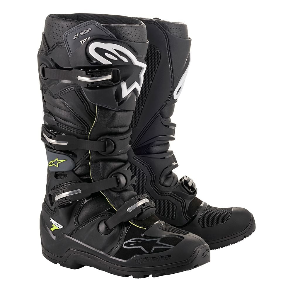 Image of Alpinestars Tech 7 Enduro Drystar Schwarz Grau Stiefel Größe US 10