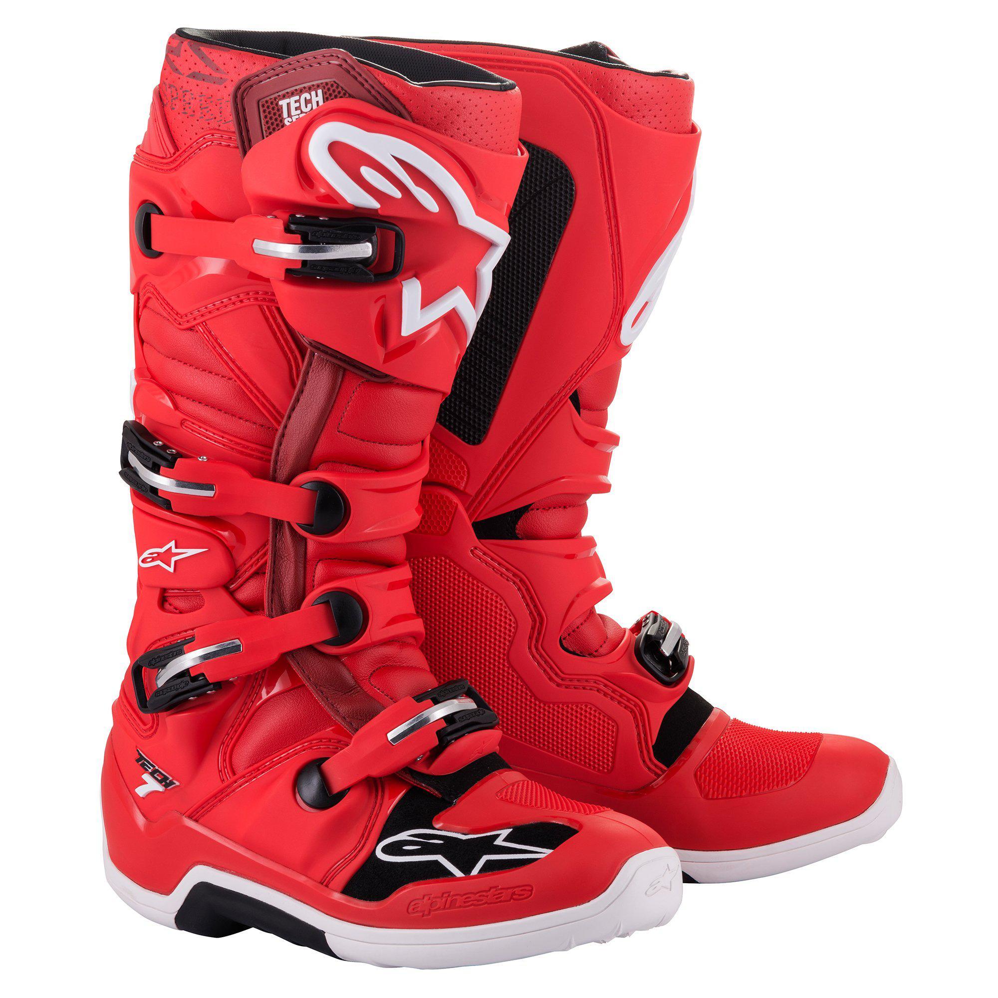 Image of Alpinestars Tech 7 Rouge Bottes Taille US 11