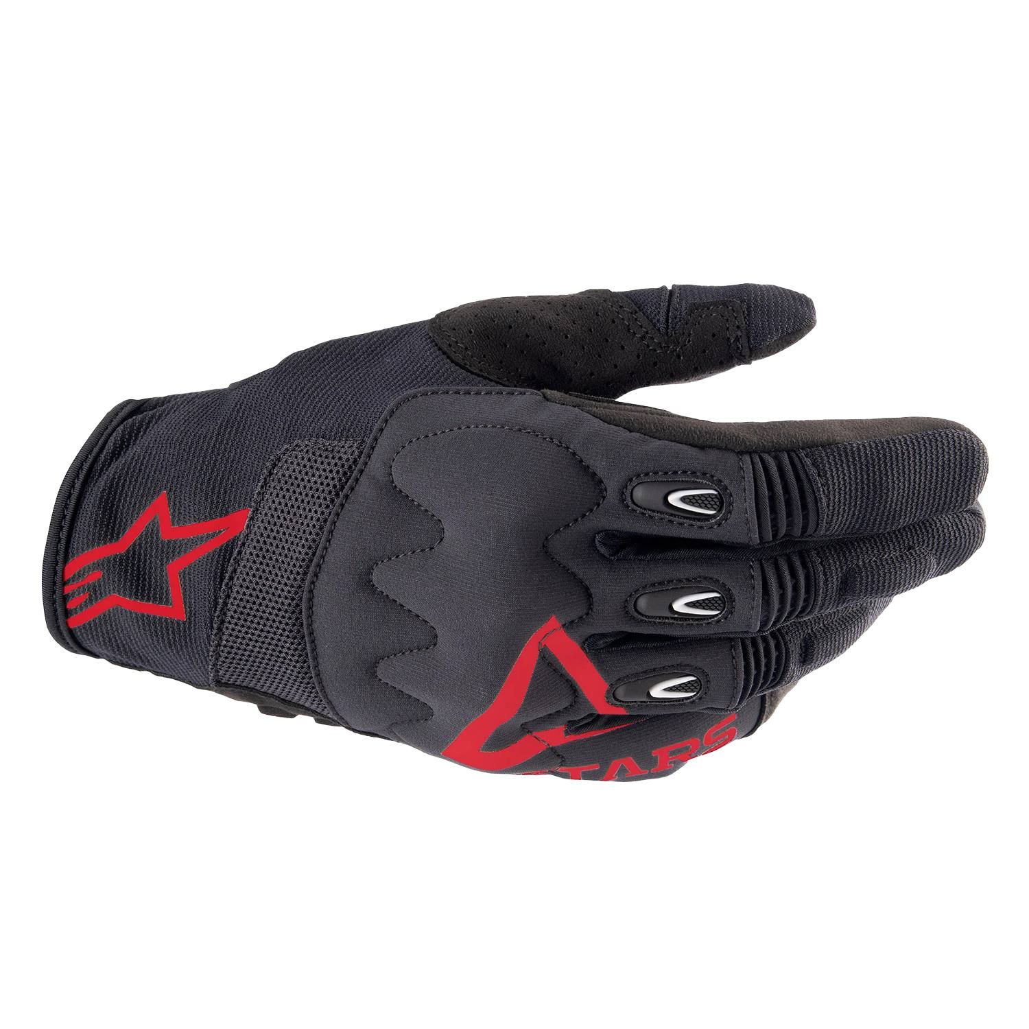 Image of Alpinestars Techdura Gloves Fire Red Black Size XL EN