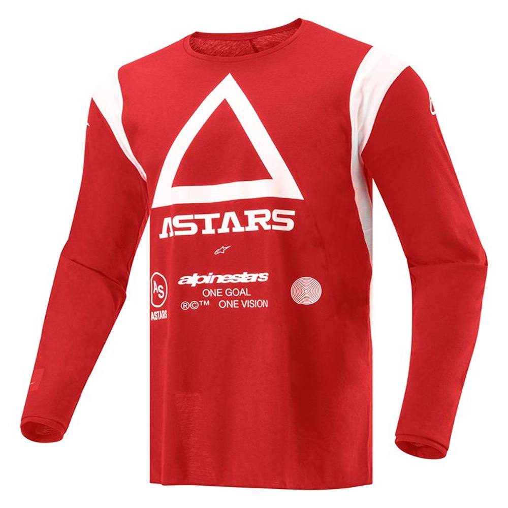 Image of Alpinestars Techdura Jersey Bright Red Size M ID 8059347269443