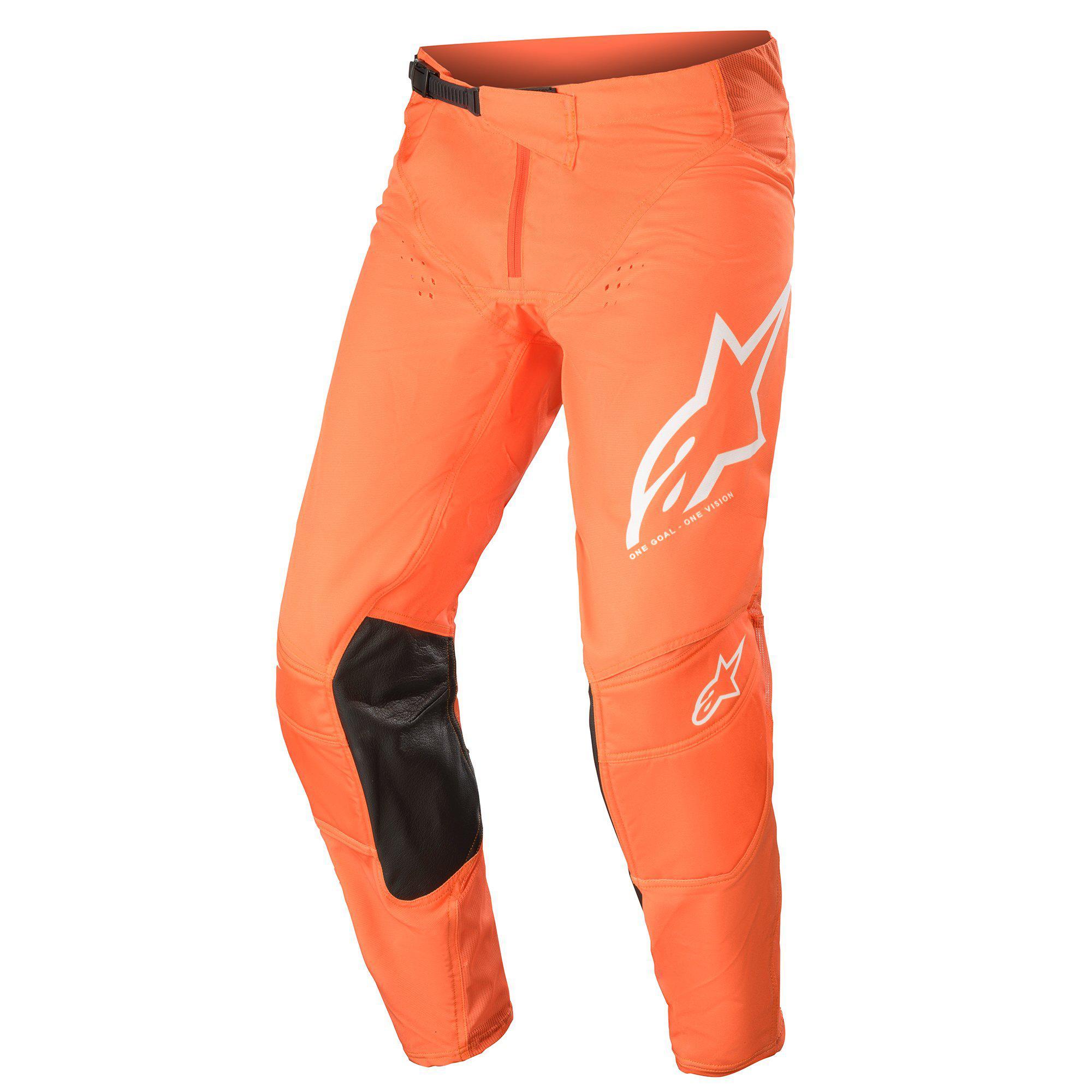 Image of Alpinestars Techstar Factory Orange Off Blanc Pantalon Taille 28