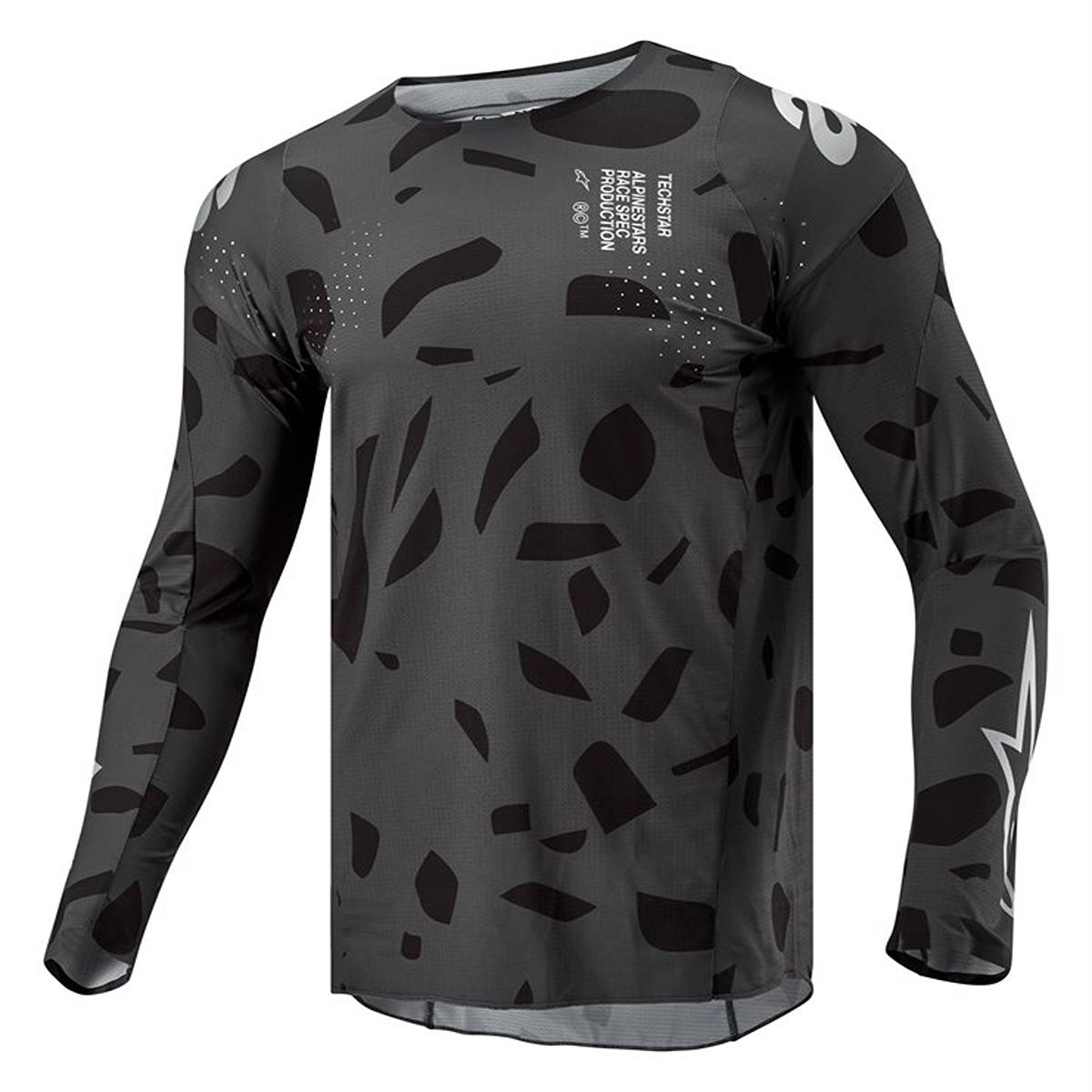 Image of Alpinestars Techstar Graphite Jersey Black Camo Size S EN