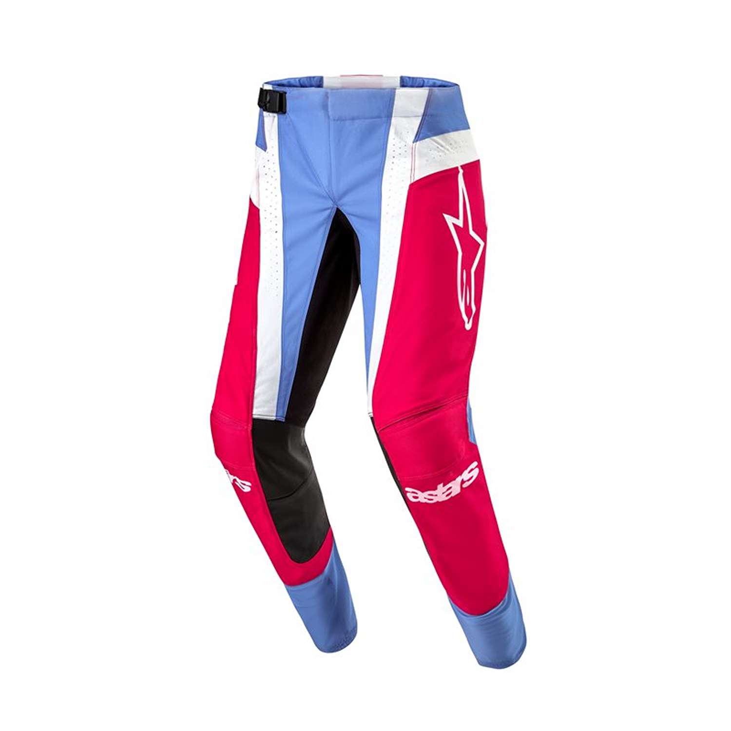 Image of Alpinestars Techstar Ocuri Pants Light Blue Mars Red White Size 32 EN