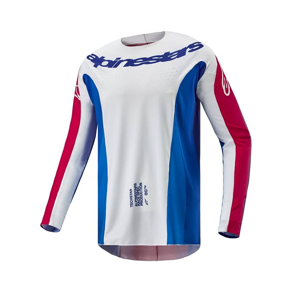 Image of Alpinestars Techstar Pneuma Jersey Blue Mars Red White Größe L