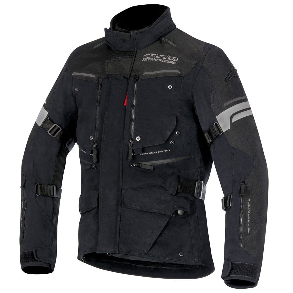 Image of Alpinestars Valparaiso 2 Drystar Jacket Black Gray Red Size S EN