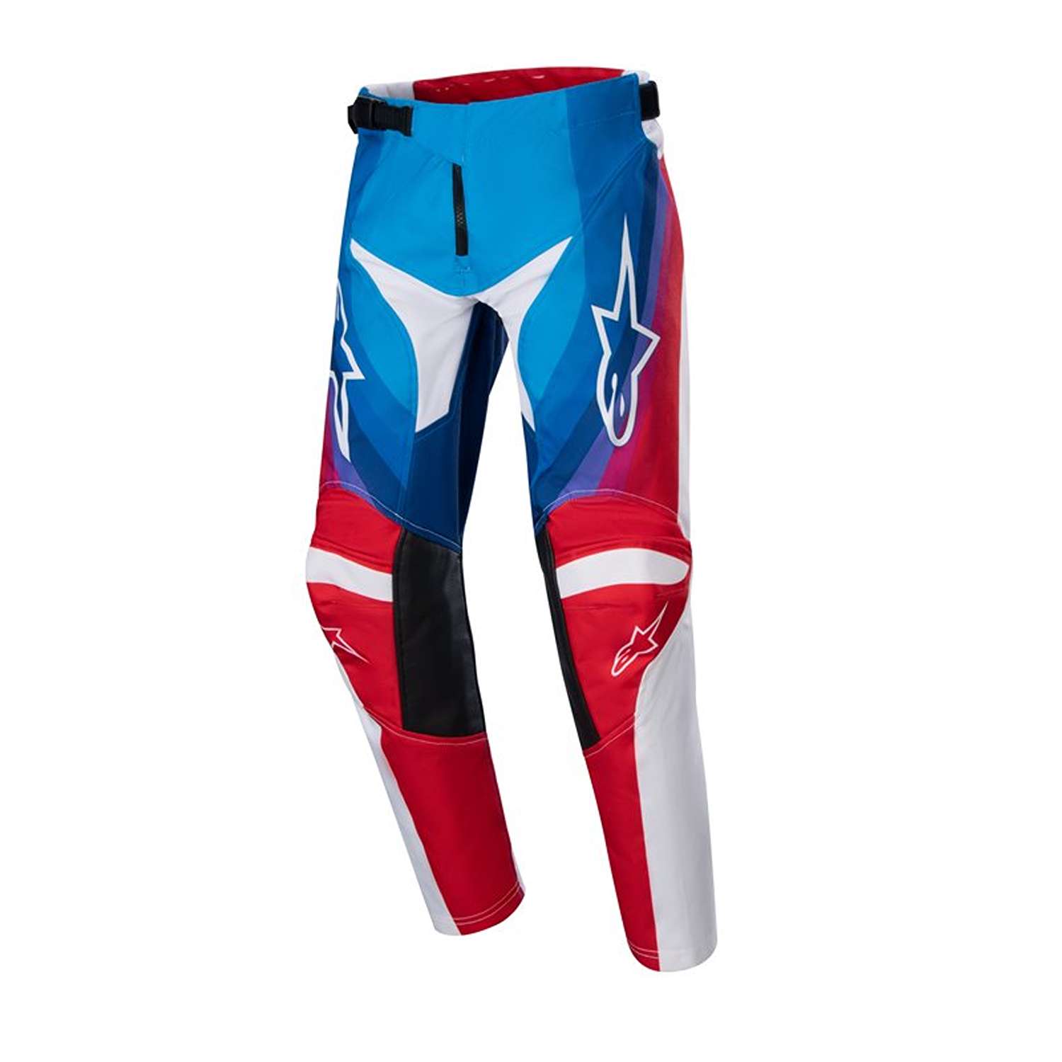 Image of Alpinestars Youth Racer Pneuma Pants Blue Mars Red White Size 22 EN