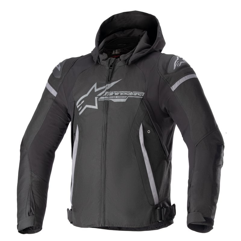 Image of Alpinestars Zaca Waterproof Jacket Black Dark Gray Size S EN