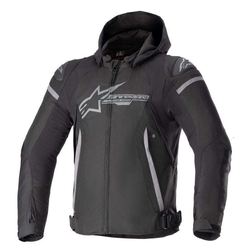 Image of Alpinestars Zaca Waterproof Jacket Black Dark Gray Talla M