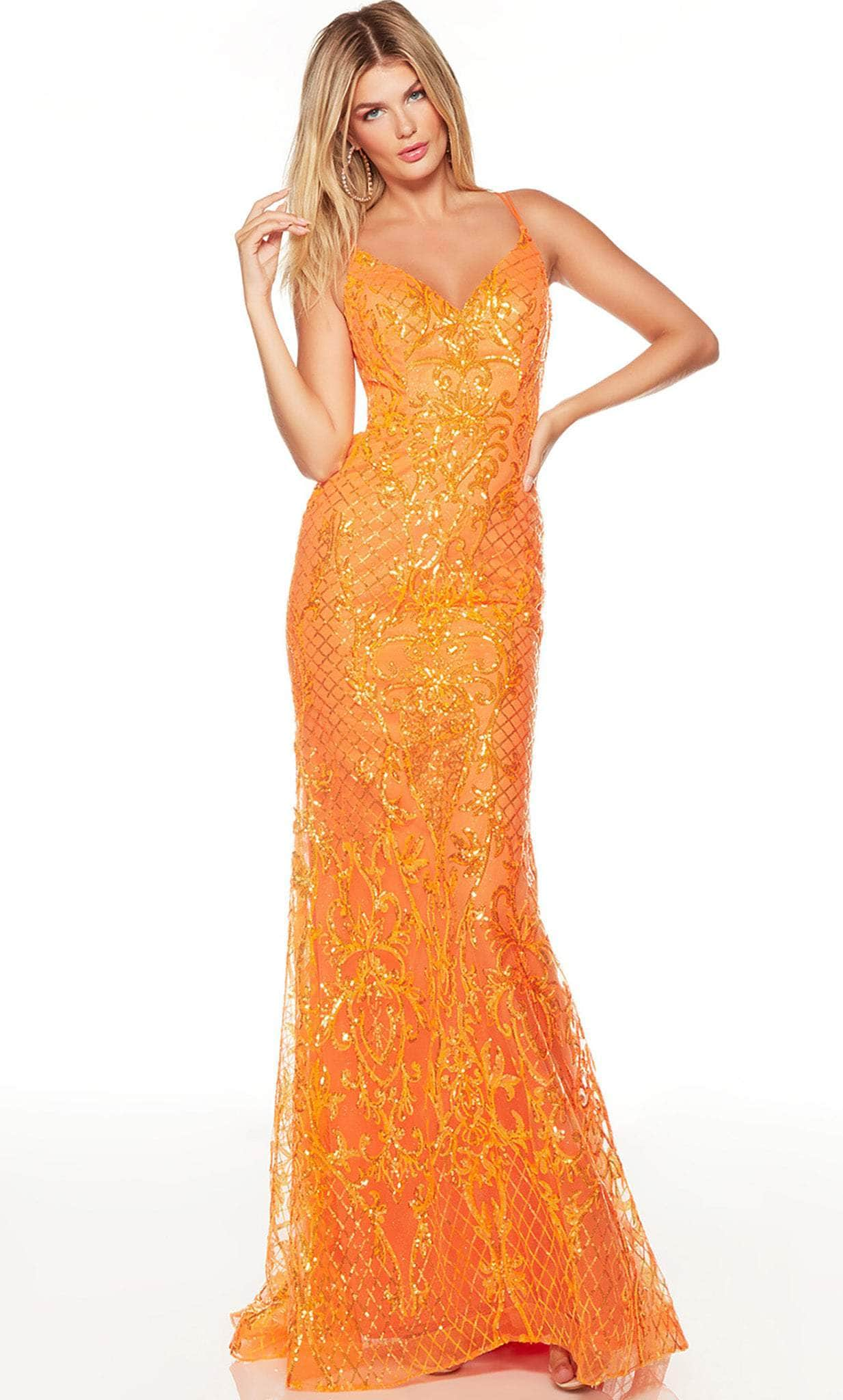 Image of Alyce Paris 61330 - Strappy Back Sequin Prom Gown