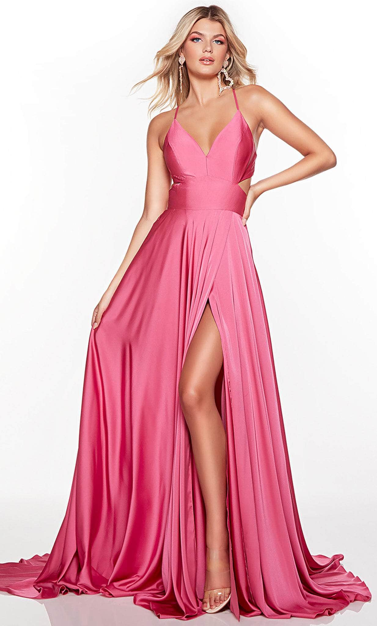 Image of Alyce Paris 61460 - Deep V-Neck Cutout Prom Gown