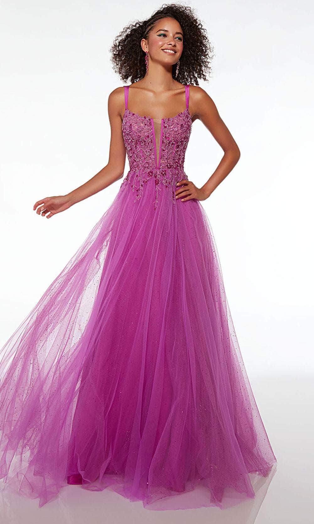 Image of Alyce Paris 61513 - Embroidered Sleeveless A-line Prom Dress