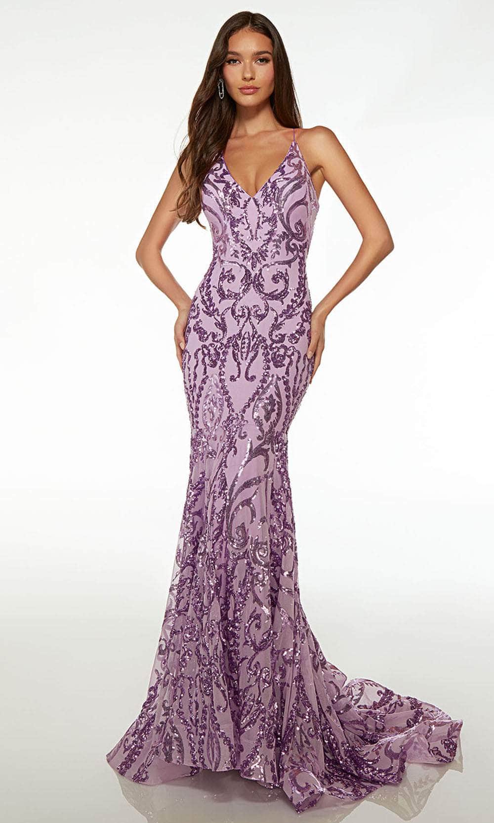 Image of Alyce Paris 61659 - Sequin Embellished Fitted Sleeveless Prom Dress