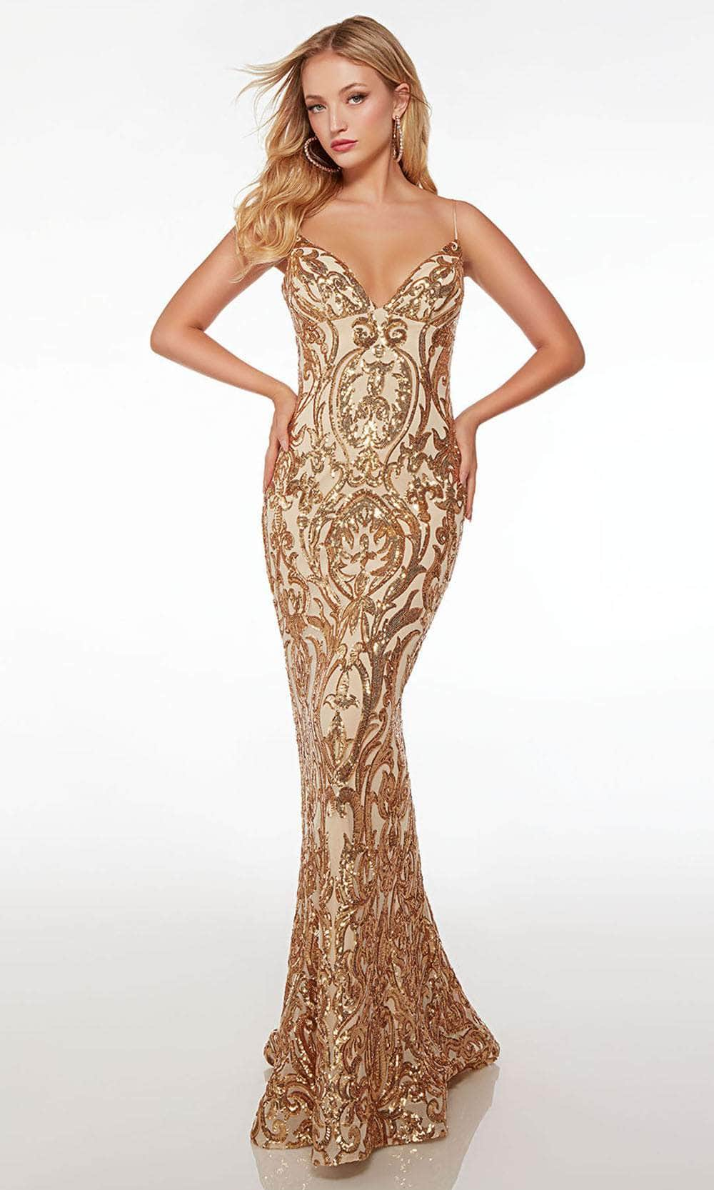 Image of Alyce Paris 61677 - Sequin Embellished Mermaid Prom Dress