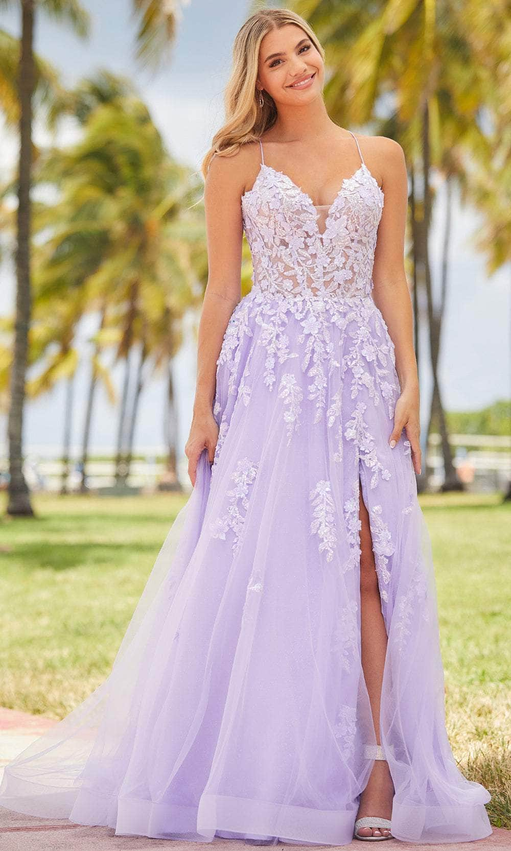 Image of Amarra 88624 - Sleeveless Tulle Prom Gown