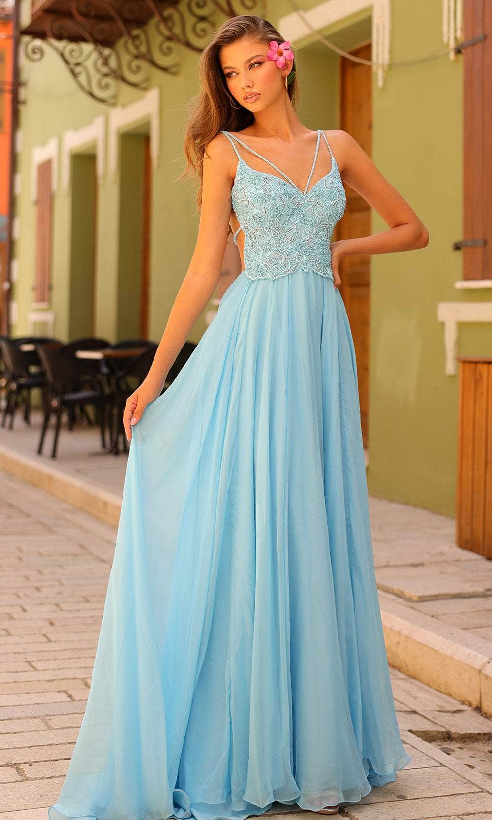Image of Amarra 94008 - Bead Embellished A-Line Evening Dress