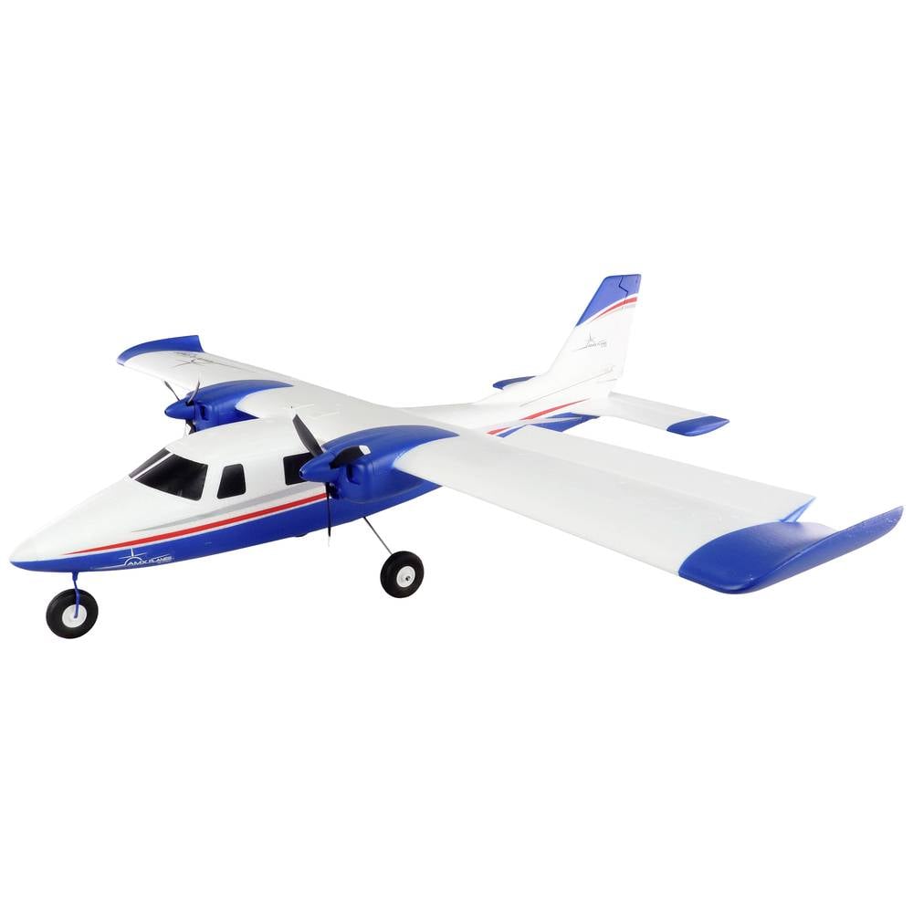 Image of Amewi Blue White RC model aircraft PNP 850 mm