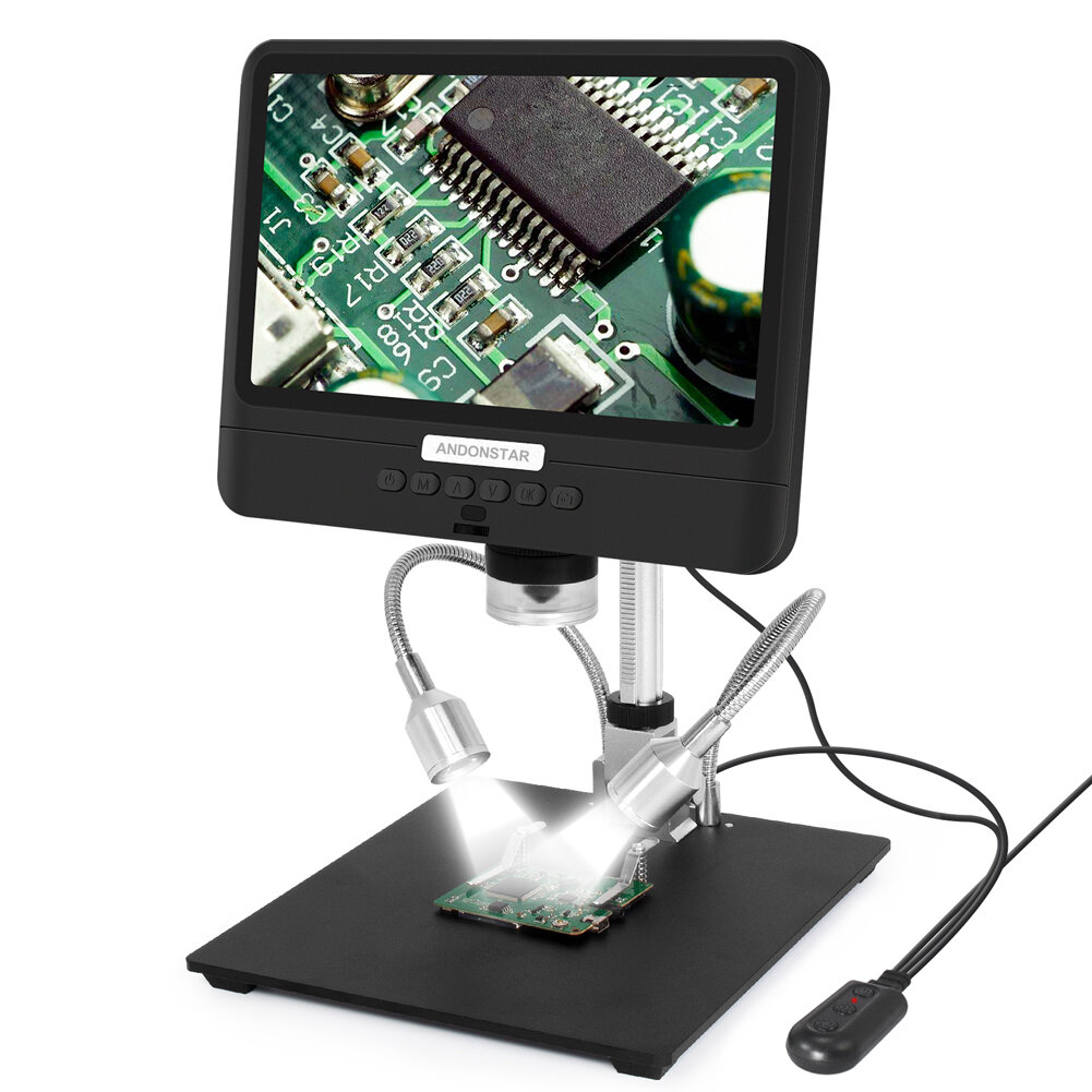 Image of Andonstar AD208S 85 Inch 5X-1200X Digital Microscope Adjustable 1280*800 LCD Display Microscope 1080P Scope Soldering T