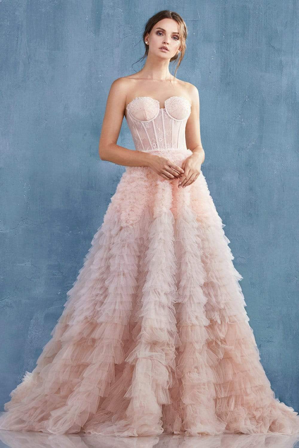 Image of Andrea and Leo - A0767 Sweetheart Ruffled Ballgown