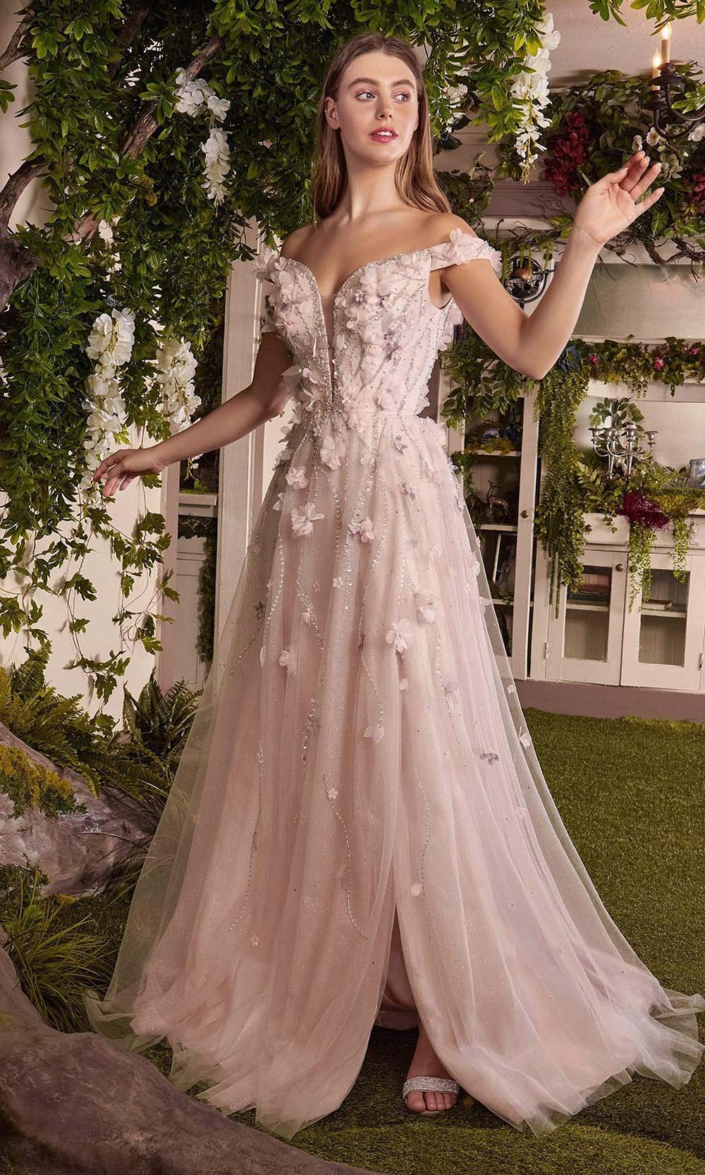 Image of Andrea and Leo - A1041 Blossom Off Shoulder Bridal Gown