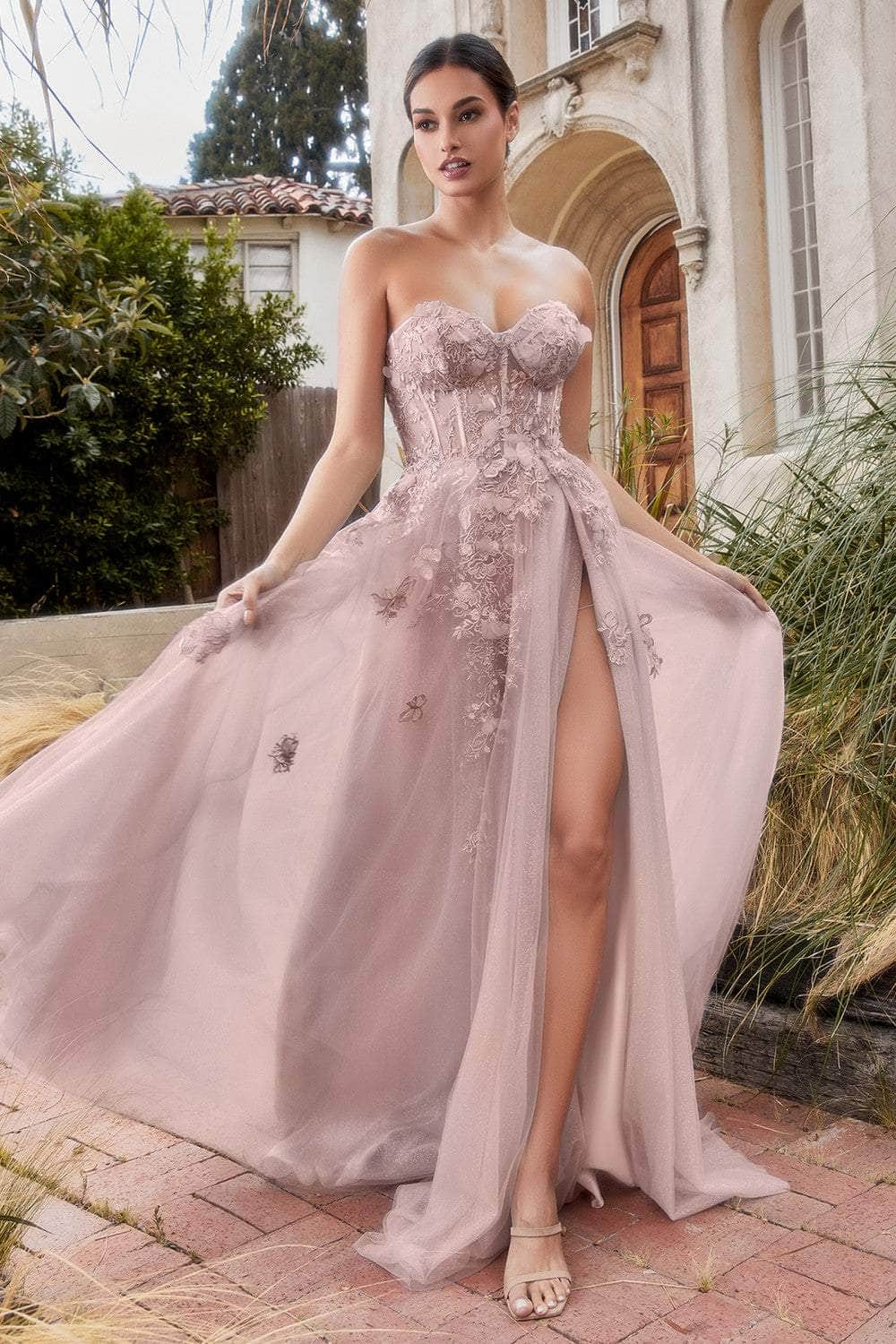 Image of Andrea and Leo A1127 - Strapless Embellished Classic Prom Gown