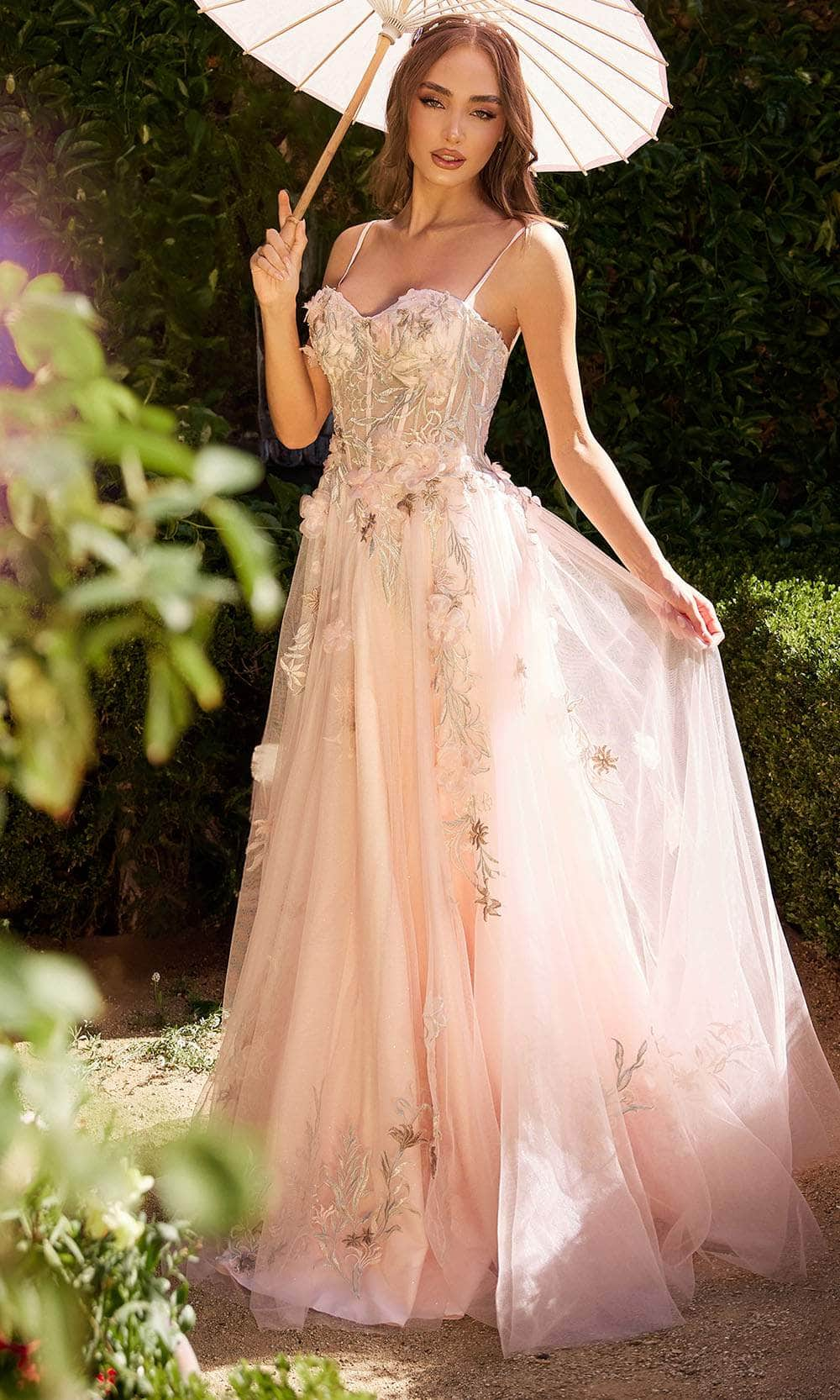 Image of Andrea and Leo A1330 - Sweetheart 3D Floral Evening Dress