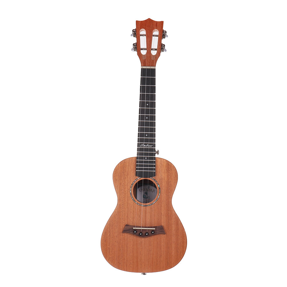 Image of Andrew 23 Inch Peach Blossom Core High Molecular Carbon String Log Color Ukulele for Guitar Player