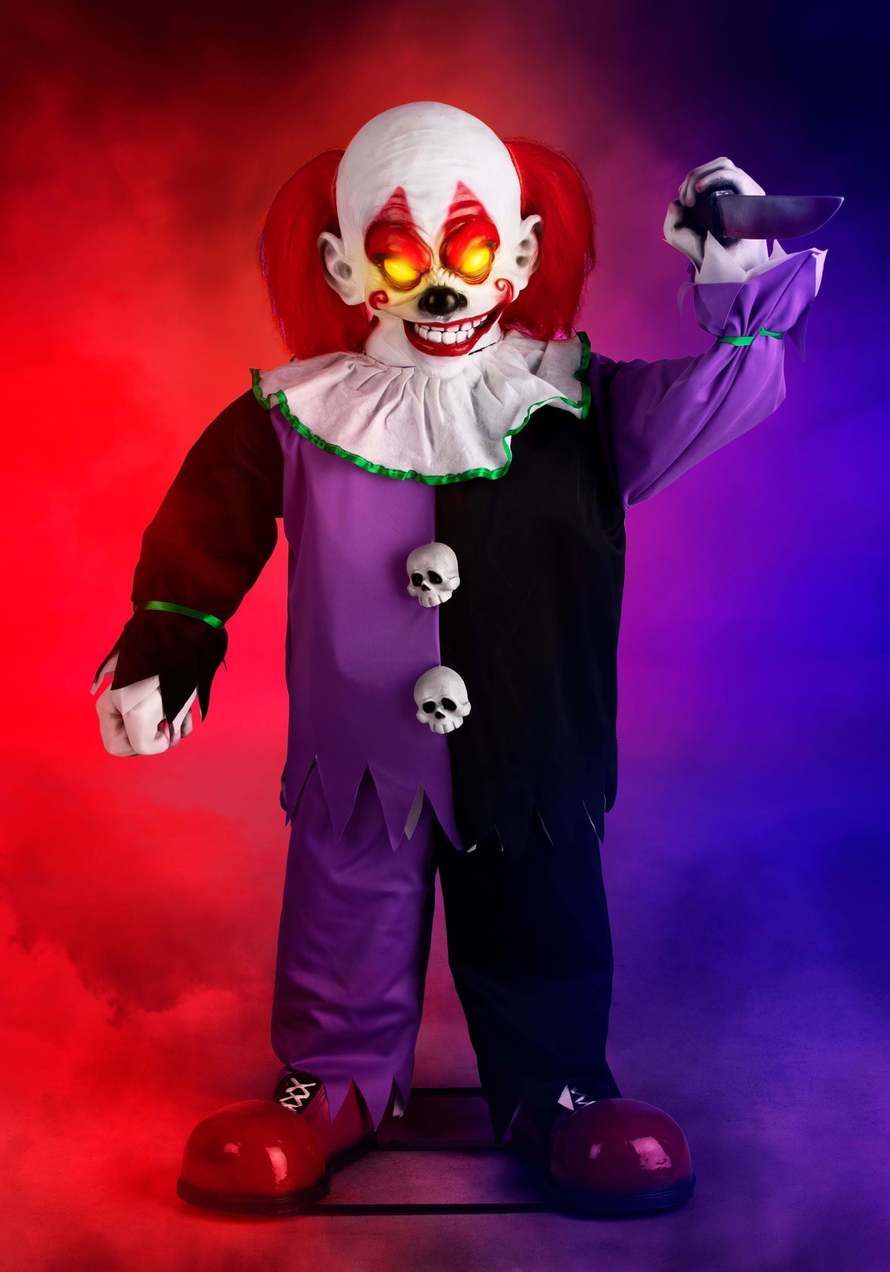 Image of Animated Little Killer Clown Halloween Decoration ID FUN3883-ST