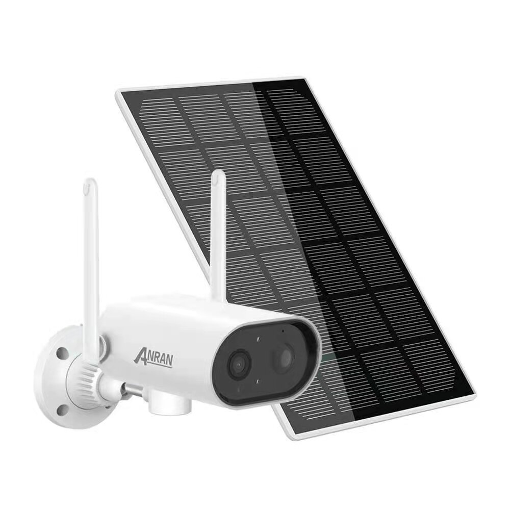 Image of Anran 2K WIFI Outdoor Security Camera Solar Powered 25m Color Night Vision 180° Remote Pan-Tilt IP65 Waterproof Security