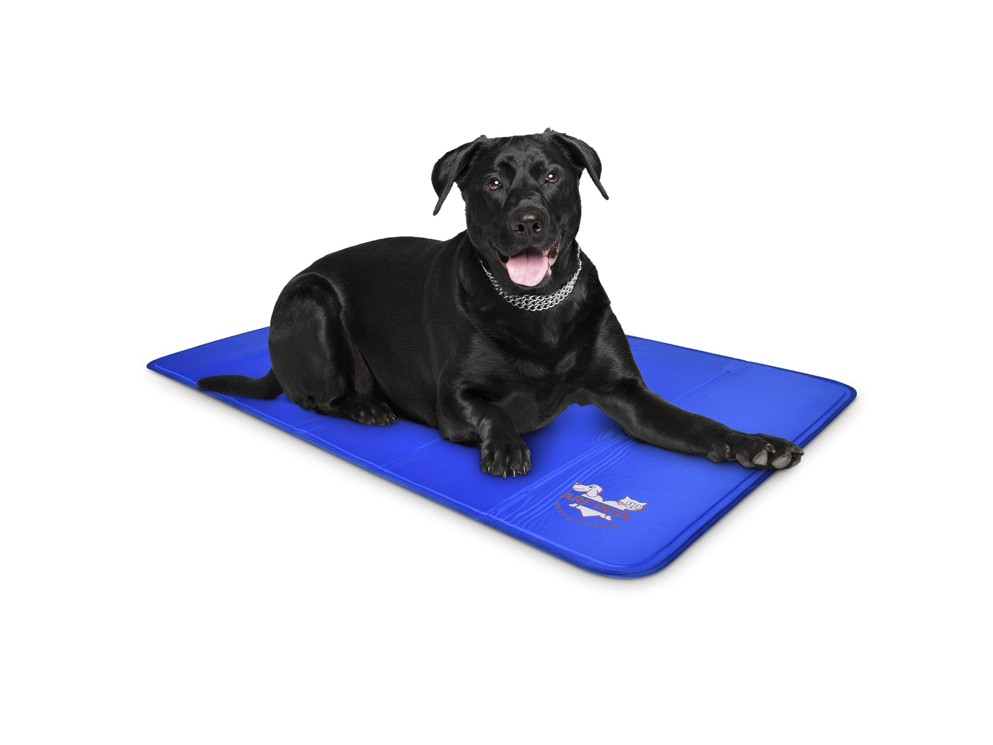 Image of Arf Pets Self Cooling Pet Bed Dog Mat for Crates and Beds - Large Blue ID 840102136708