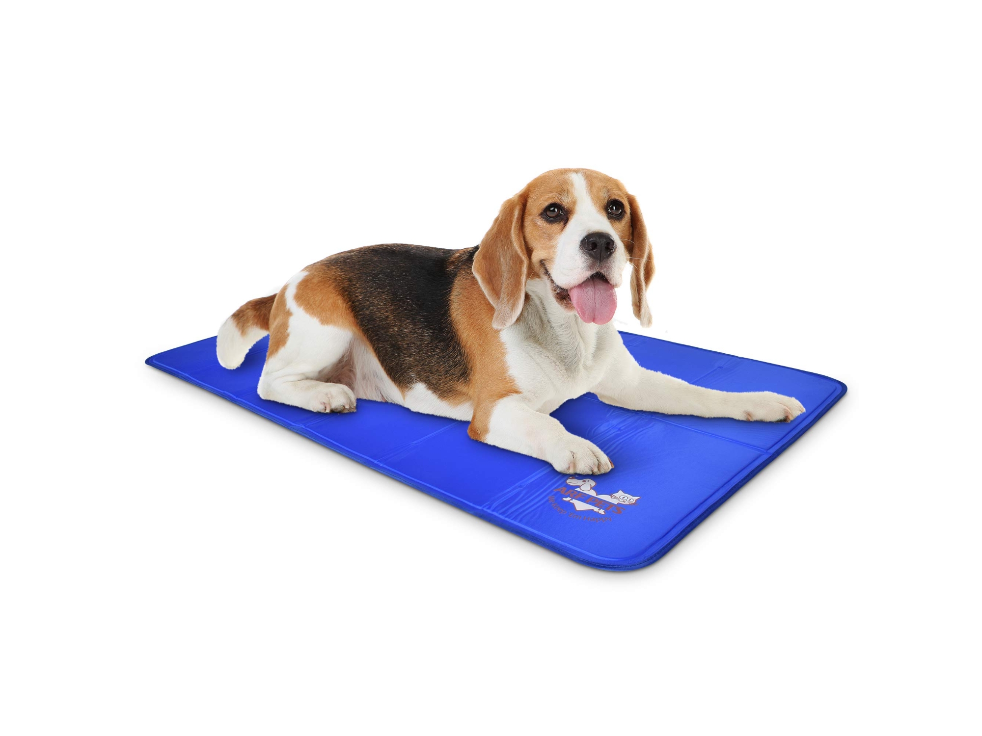 Image of Arf Pets Self Cooling Pet Bed Dog Mat for Crates and Beds - Medium Blue ID 840102136715